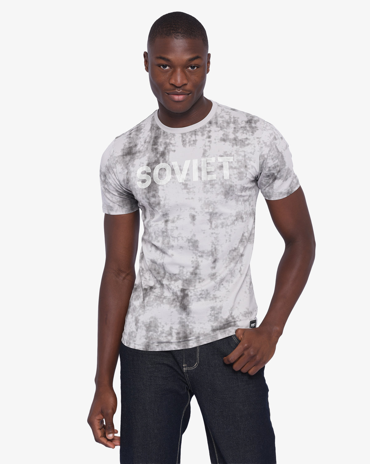 Mens Selleck - Short Sleeve Rotary Print T-Shirt
