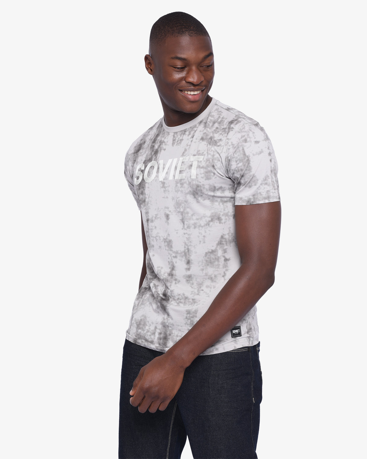 Mens Selleck - Short Sleeve Rotary Print T-Shirt