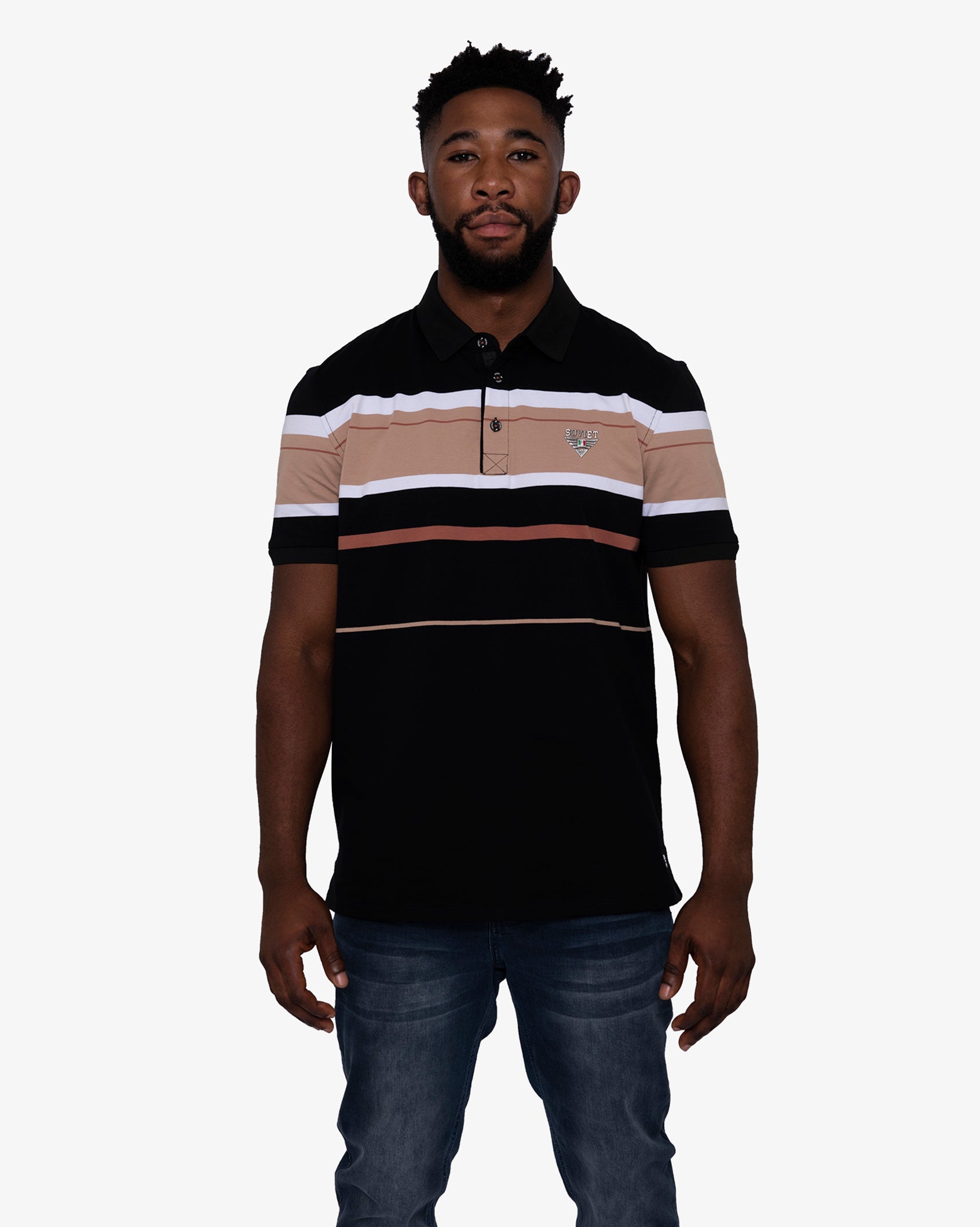 Mens Toulon - Striped Golfer