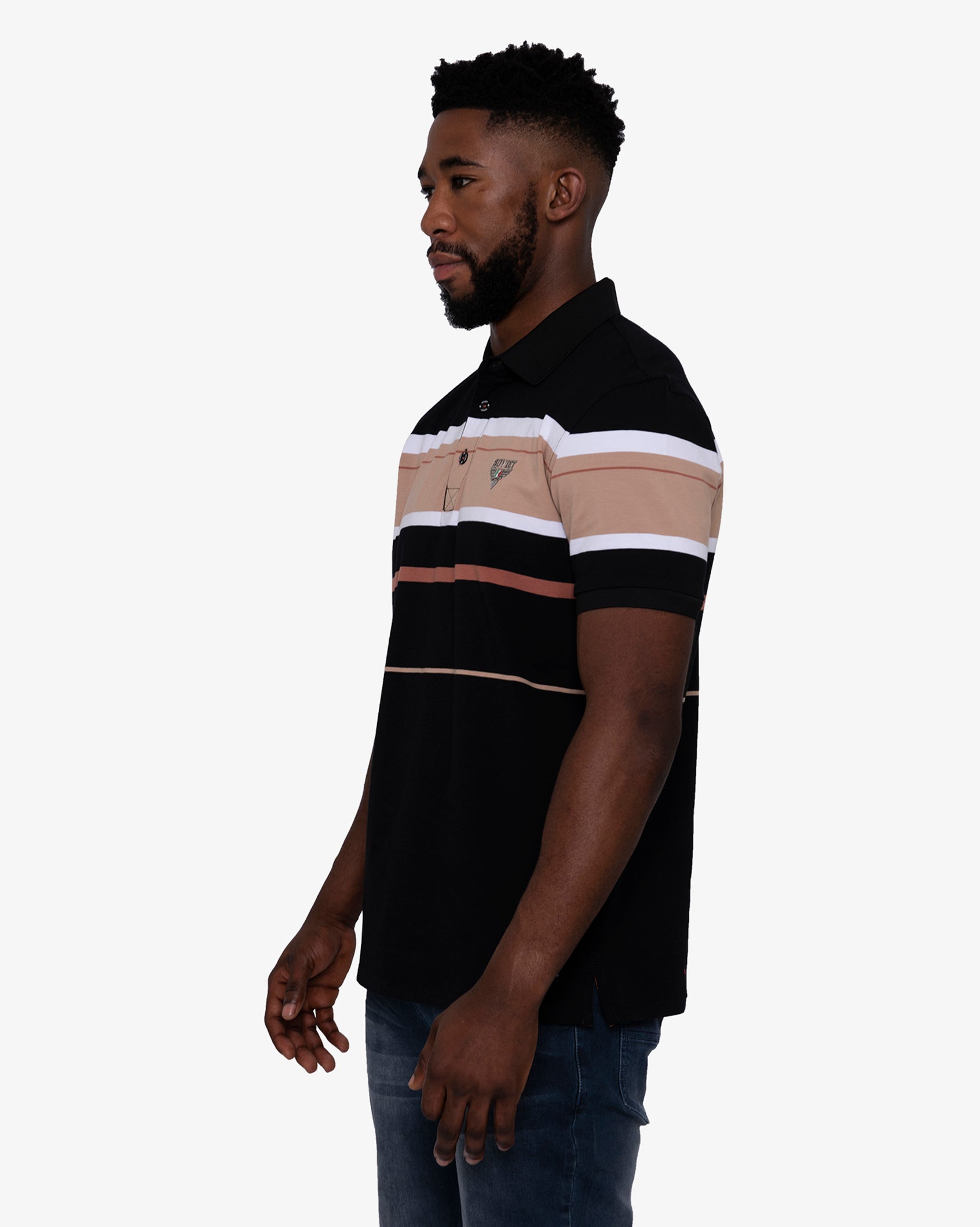 Mens Toulon - Striped Golfer