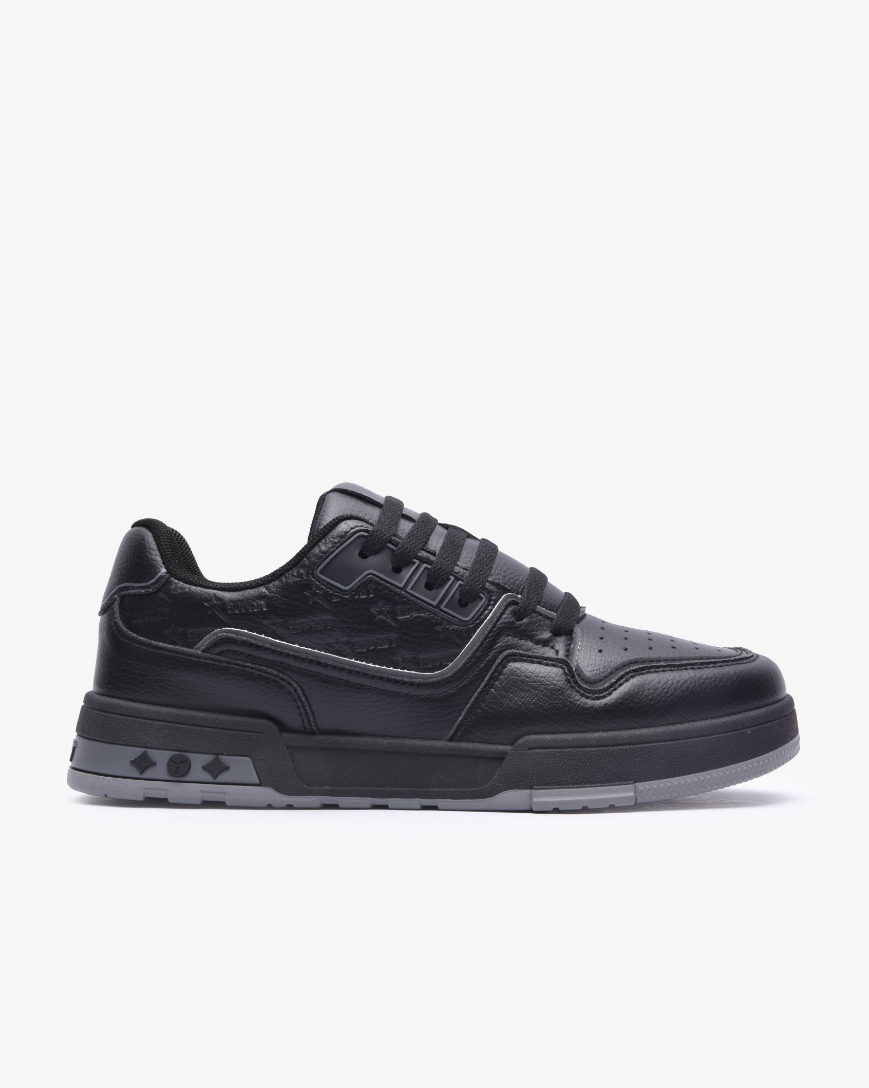 Mens Troy - Low Cut Textured PU Sneaker