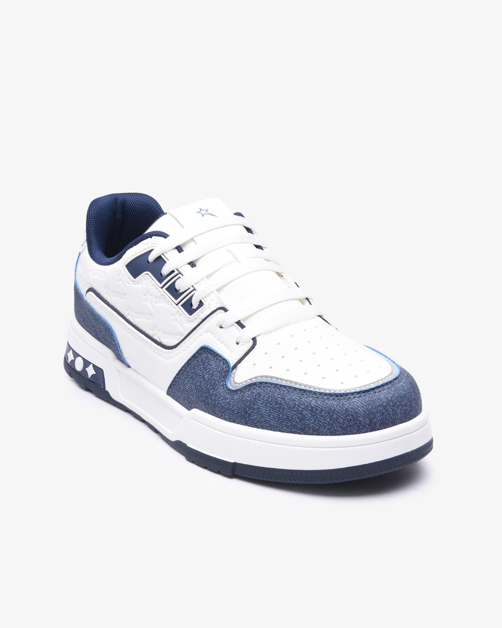 Mens Troy - Low Cut Textured PU Sneaker