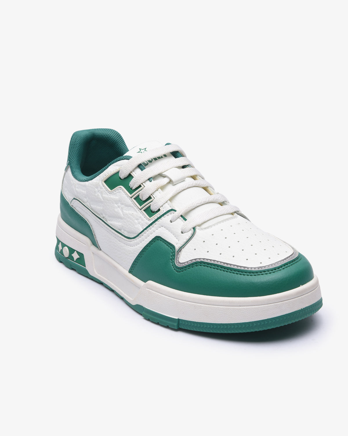 Mens Troy - Low Cut Textured PU Sneaker