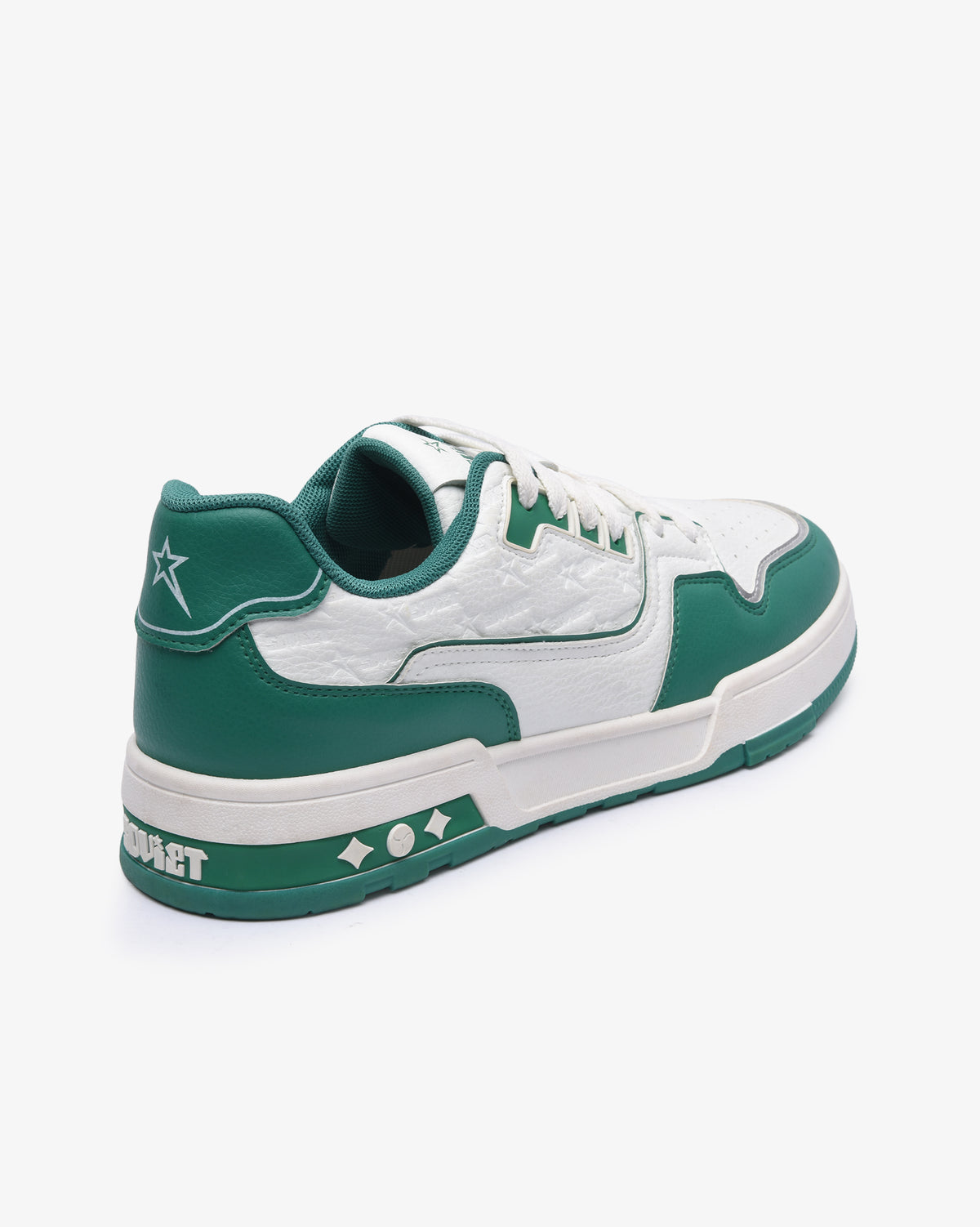 Mens Troy - Low Cut Textured PU Sneaker