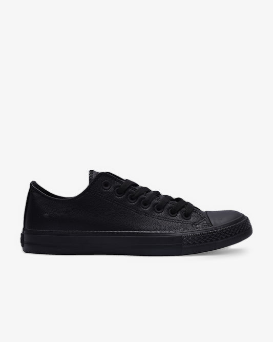 Mens Viper PU - Low Cut Vulcanized Black Mono