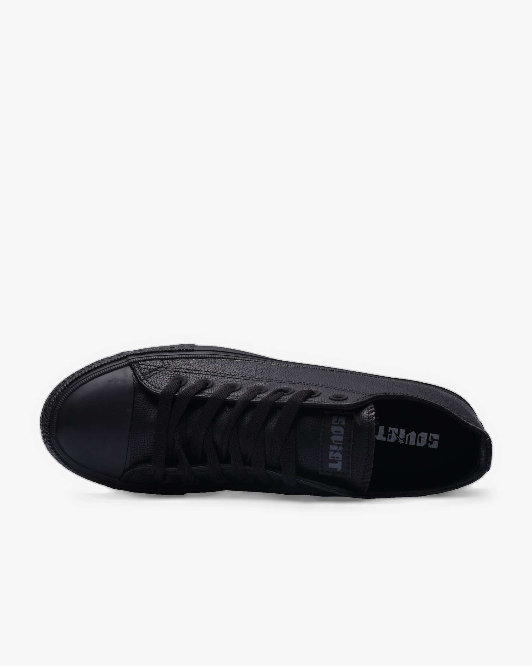 Mens Viper PU - Low Cut Vulcanized Black Mono