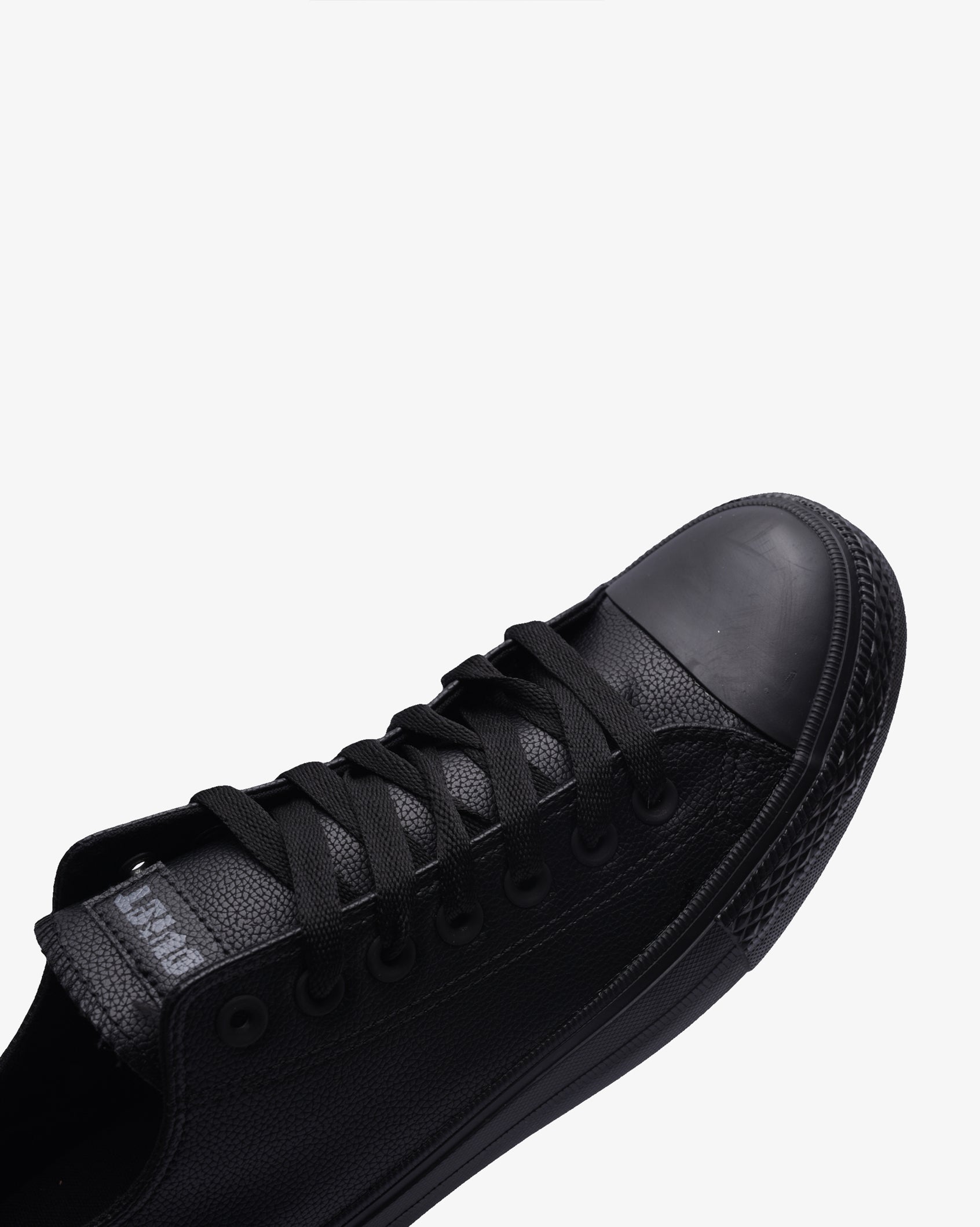 Mens Viper PU - Low Cut Vulcanized Black Mono
