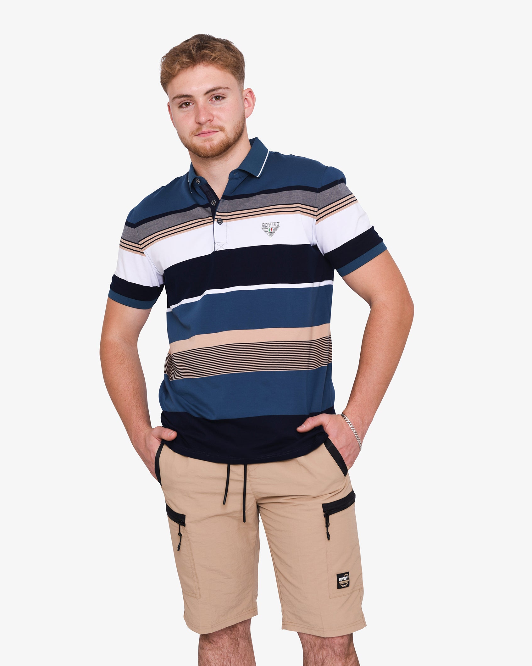 Mens Winston - Striped Golfer