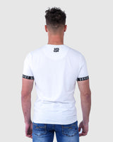 Mens Ultra - Minimalist Branded-Sleeve Cotton T-Shirt